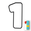 1 Block Numbers Cookie Cutter with Easy Push Design — main photo