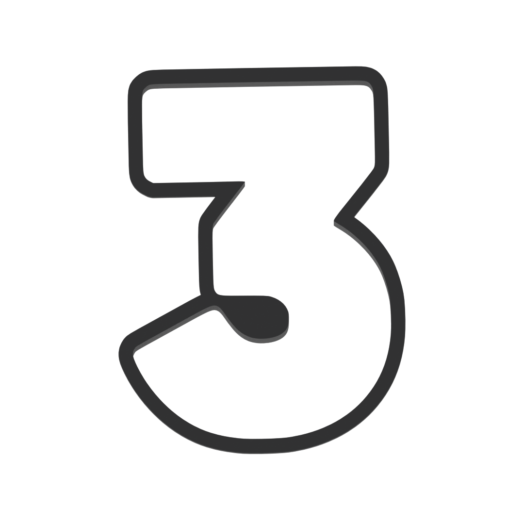 3 Block Numbers Cookie Cutter with Easy Push Design — photo 3