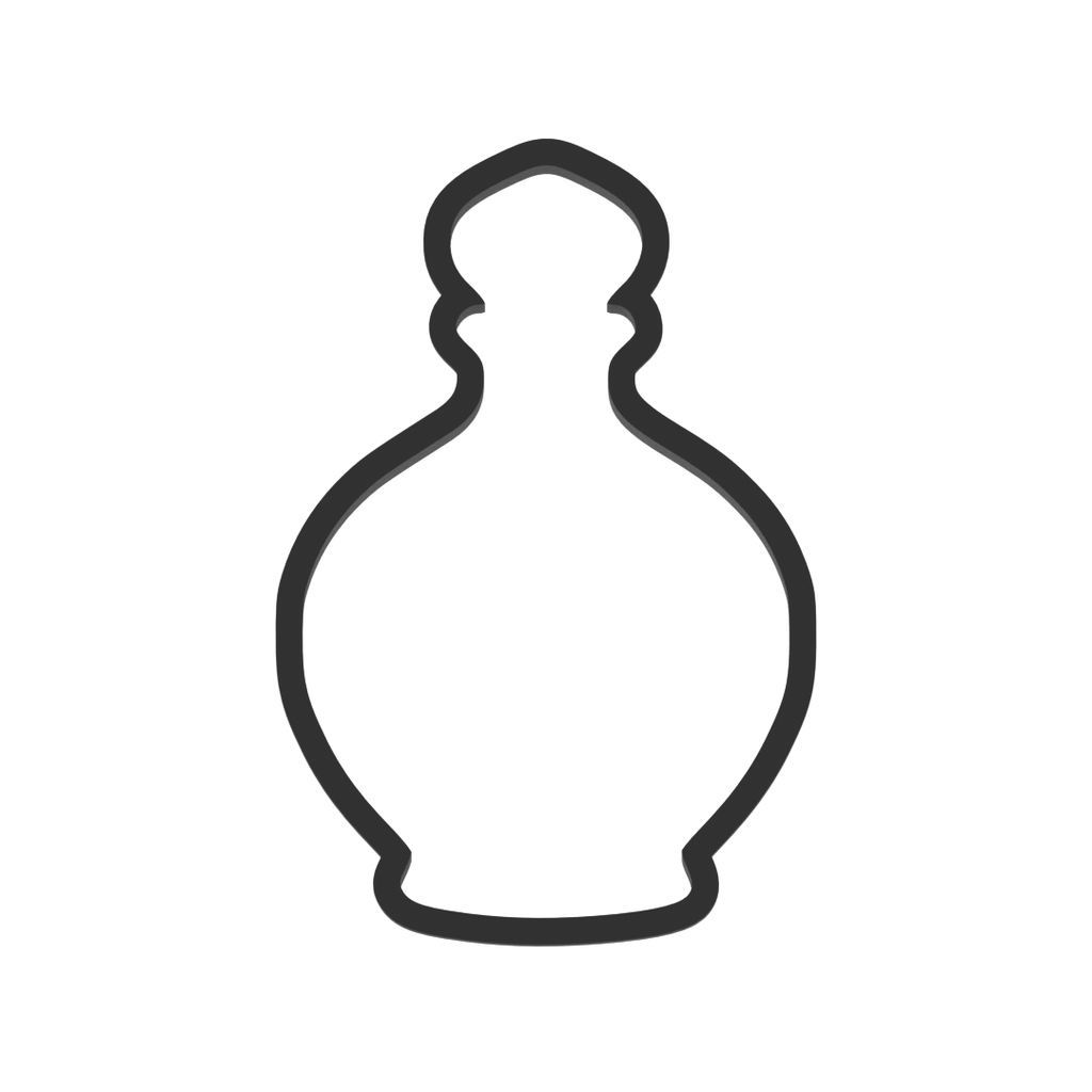 Perfume or Potion Bottle Cookie Cutter with Easy Push Design — photo 3