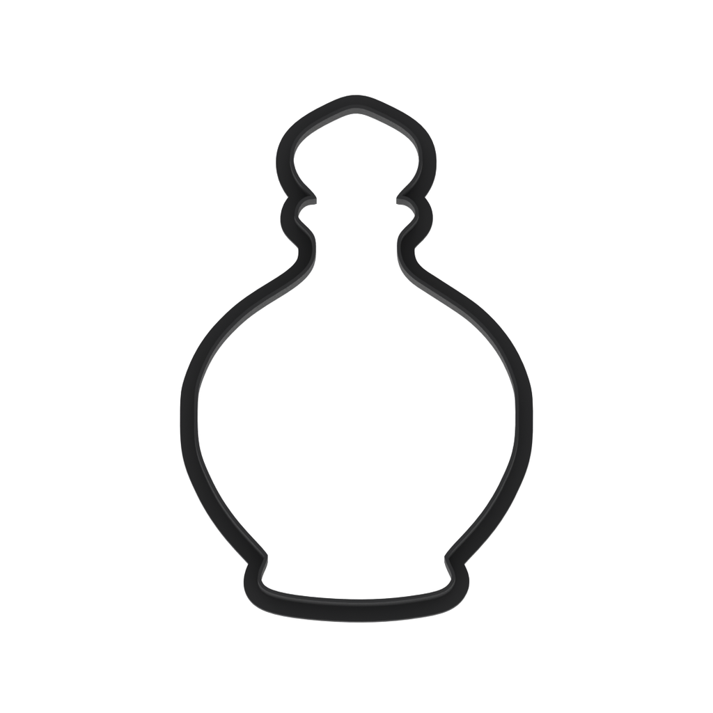 Perfume or Potion Bottle Cookie Cutter with Easy Push Design — photo 6