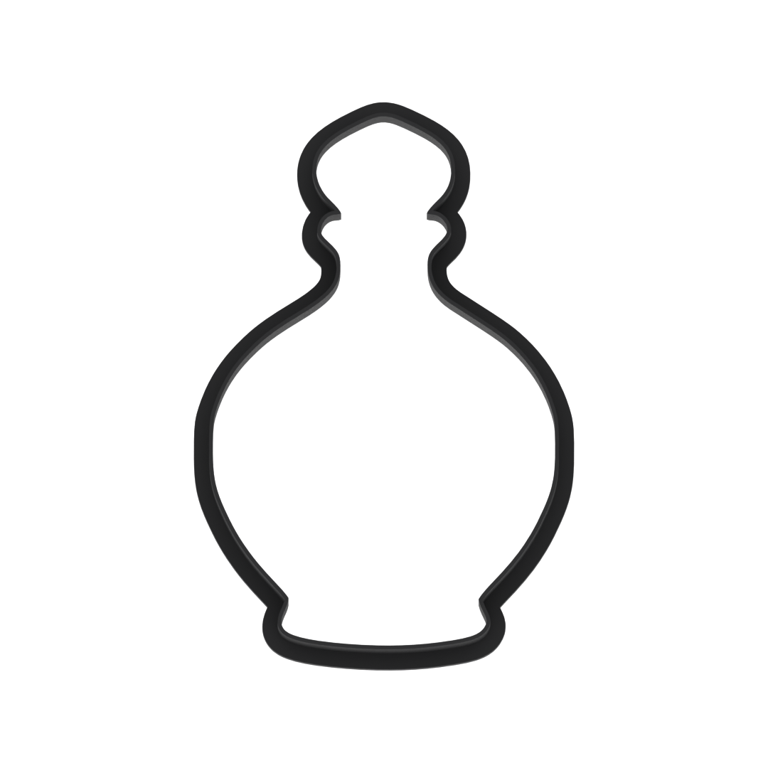 Perfume or Potion Bottle Cookie Cutter with Easy Push Design — photo 6