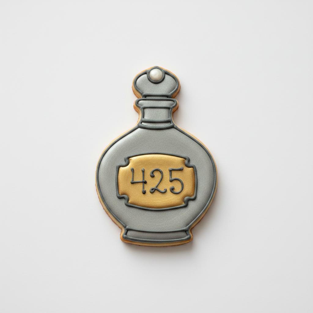 Perfume or Potion Bottle Cookie Cutter with Easy Push Design — photo 2