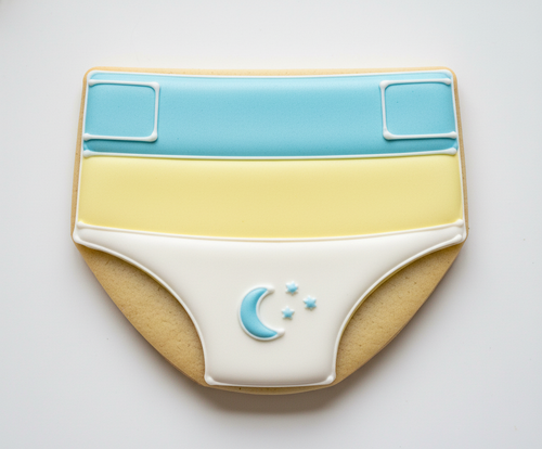 4 Baby Diaper Cookie Cutter with Easy Push Design — photo 2
