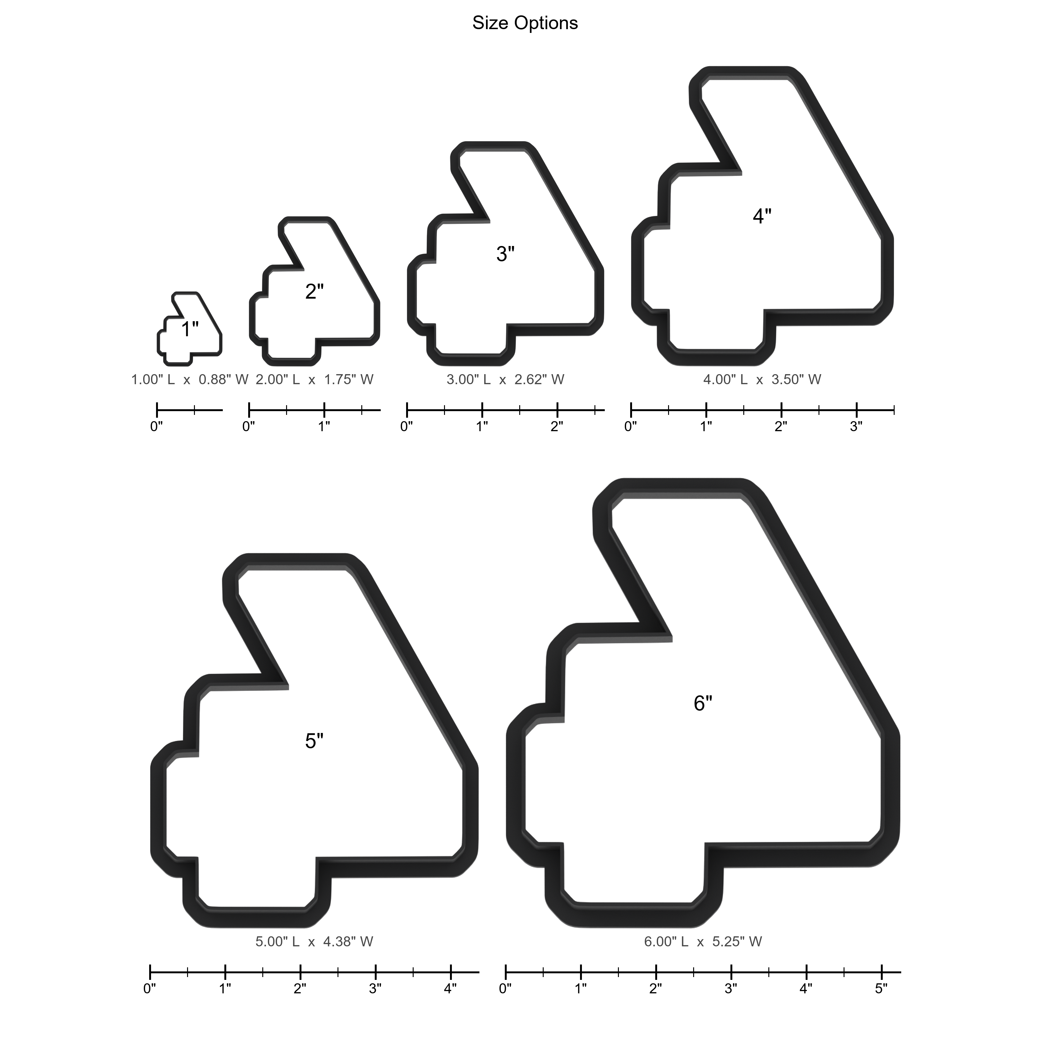 4 Block Numbers Cookie Cutter with Easy Push Design — photo 5