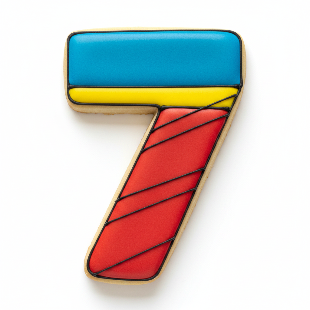 7 Block Numbers Cookie Cutter with Easy Push Design — photo 2