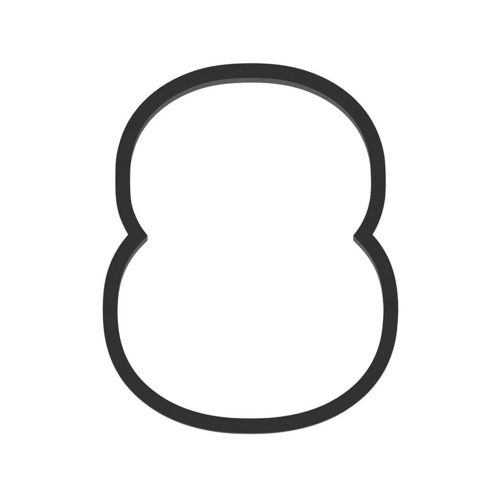 8 Block Numbers Cookie Cutter with Easy Push Design — photo 3