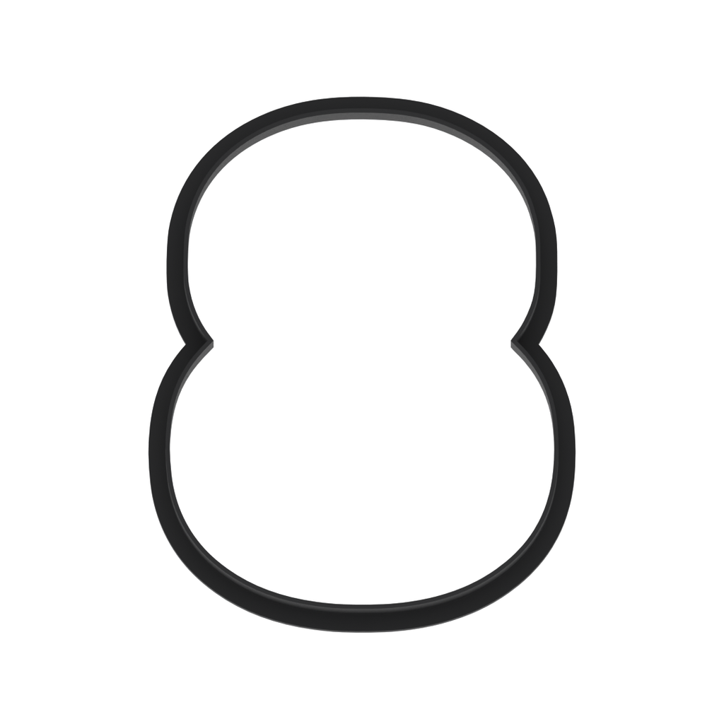 8 Block Numbers Cookie Cutter with Easy Push Design — photo 5