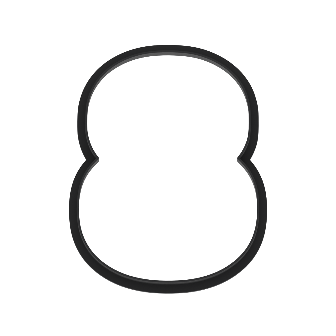 8 Block Numbers Cookie Cutter with Easy Push Design — photo 5