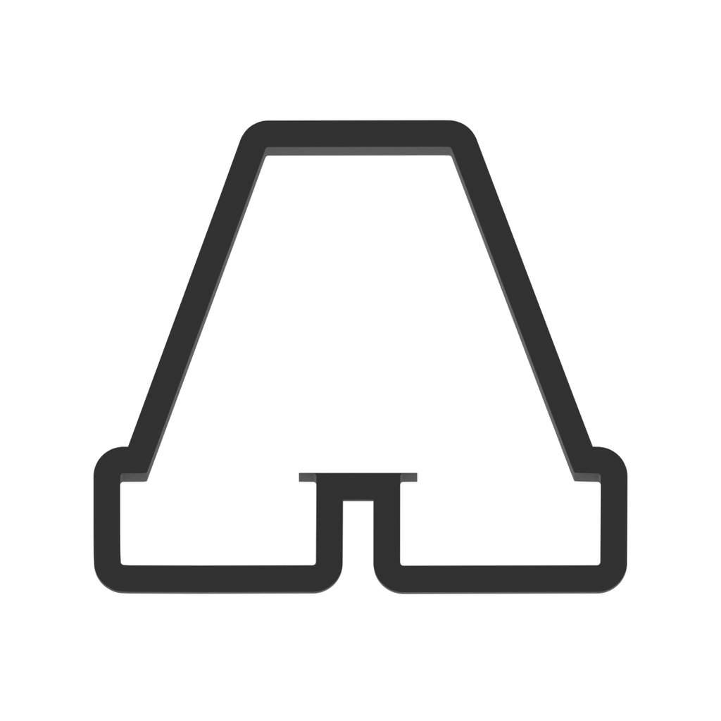 A Capital Block Letter Cookie Cutter with Easy Push Design — photo 3
