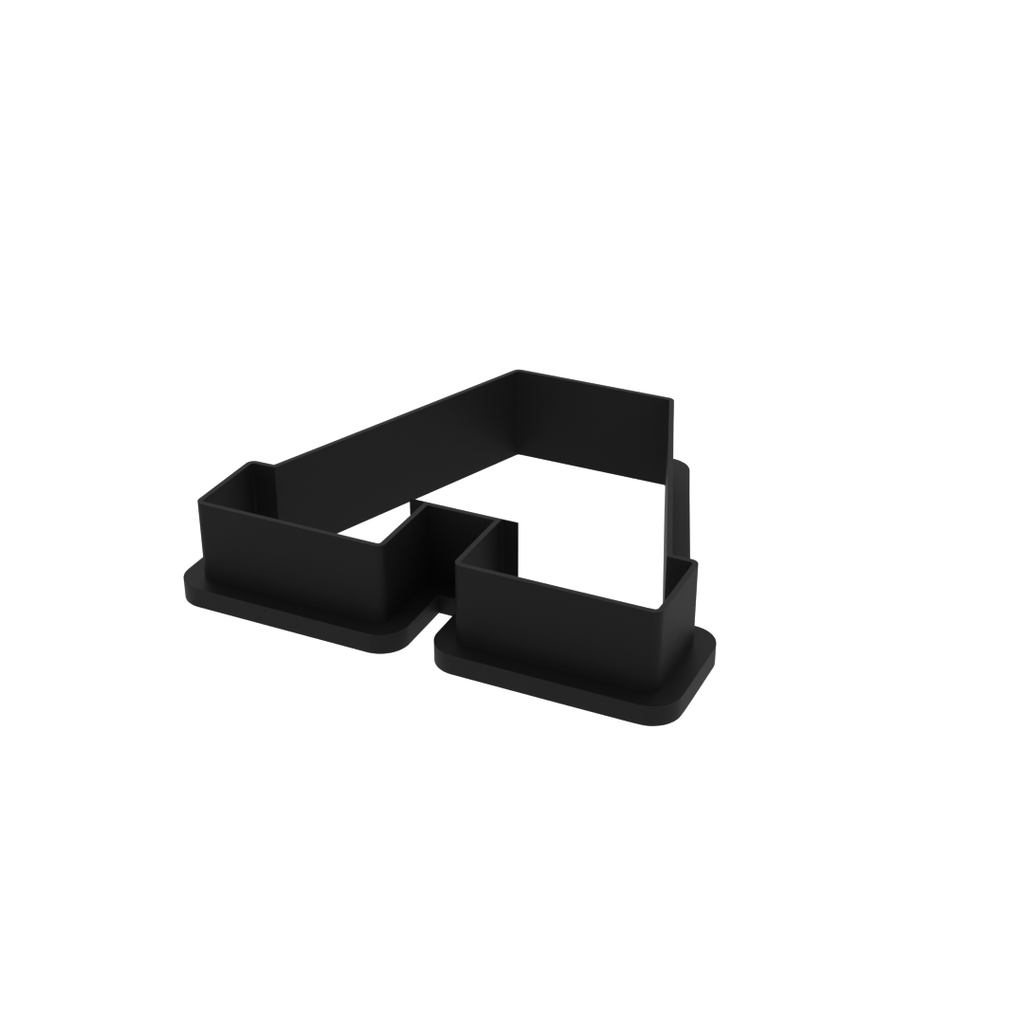 A Capital Block Letter Cookie Cutter with Easy Push Design — photo 4