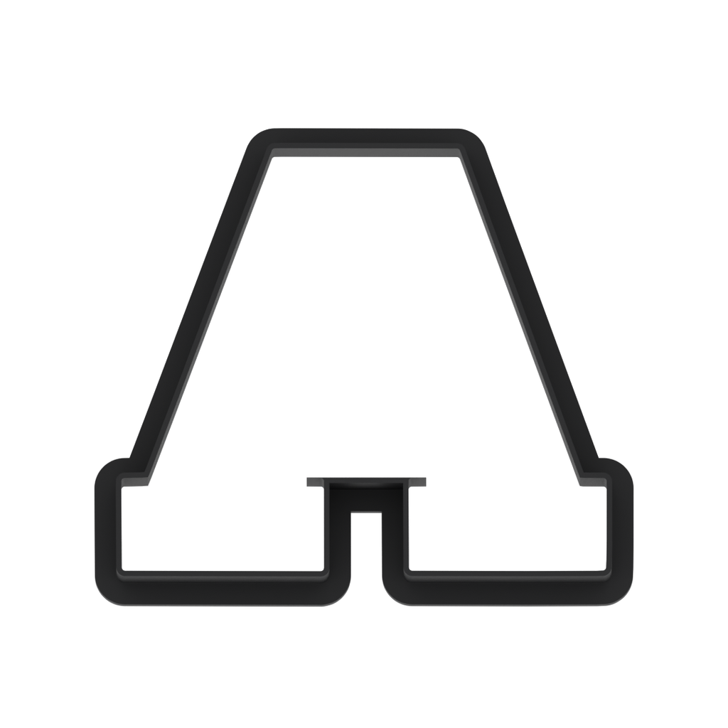 A Capital Block Letter Cookie Cutter with Easy Push Design — photo 5