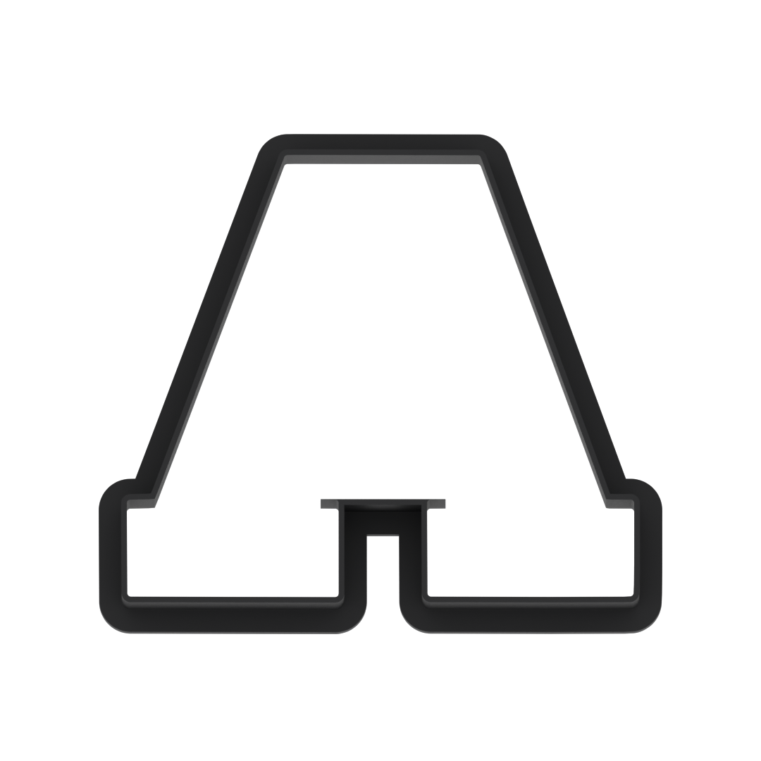 A Capital Block Letter Cookie Cutter with Easy Push Design — photo 5