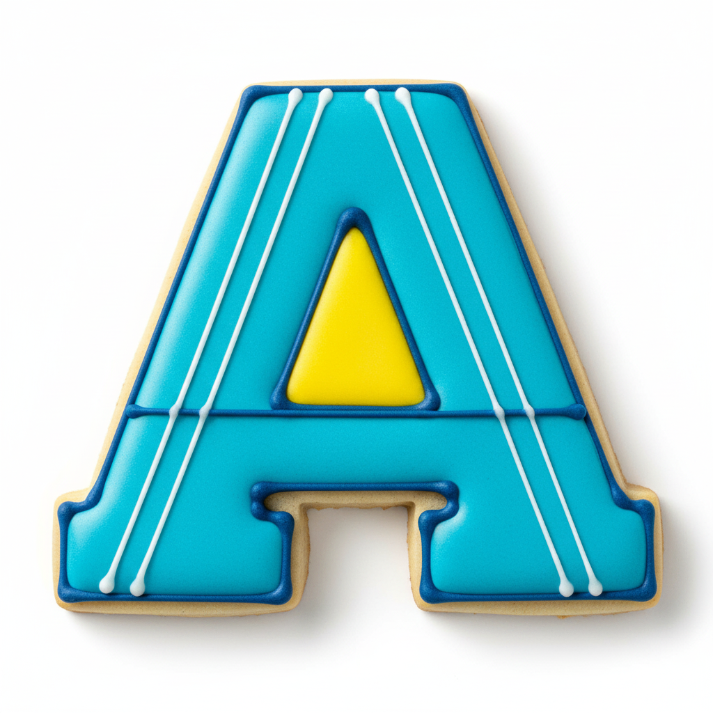 A Capital Block Letter Cookie Cutter with Easy Push Design — photo 2