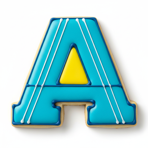 A Capital Block Letter Cookie Cutter with Easy Push Design — photo 2