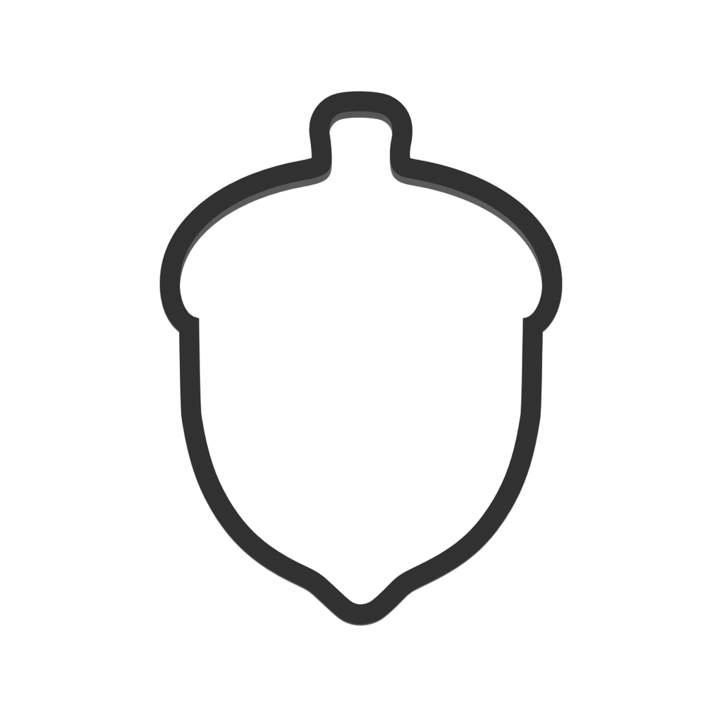 Acorn Cookie Cutter with Easy Push Design — photo 3