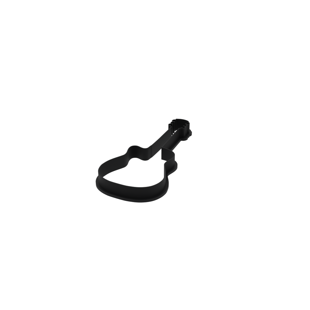 Acoustic Guitar Cookie Cutter with Easy Push Design — photo 4