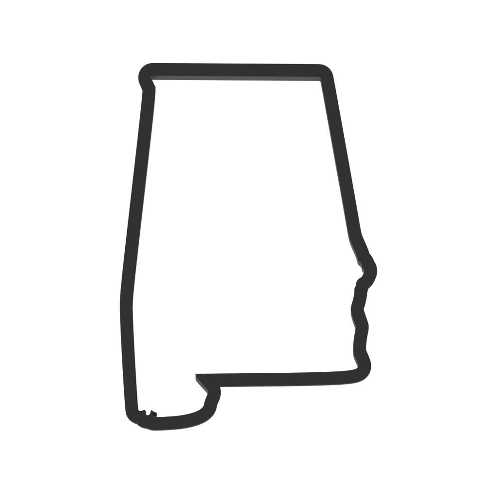 Alabama State Cookie Cutter with Easy Push Design — photo 3