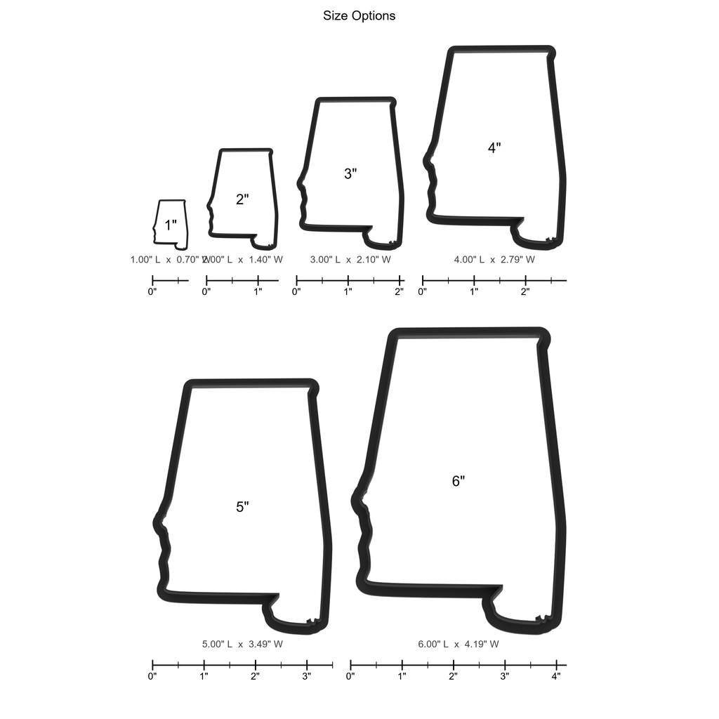 Alabama State Cookie Cutter with Easy Push Design — photo 5
