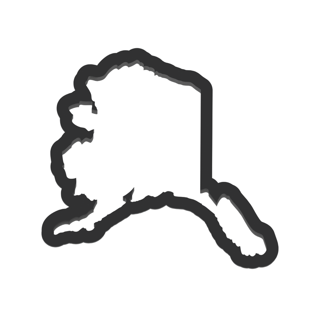Alaska State Cookie Cutter with Easy Push Design — photo 3