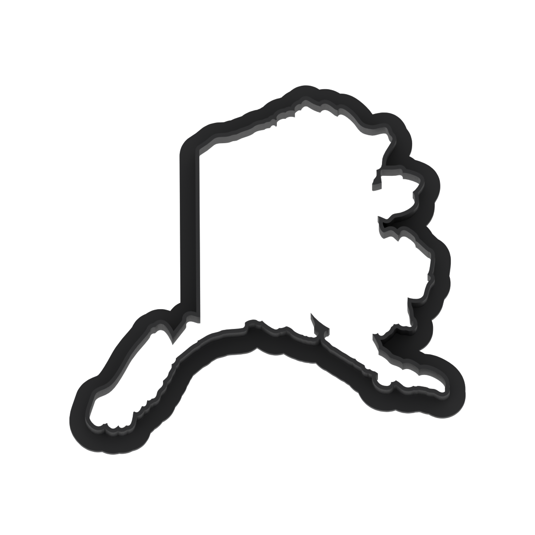 Alaska State Cookie Cutter with Easy Push Design — photo 6