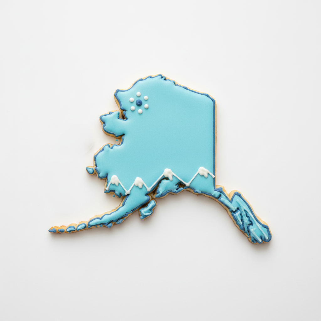 Alaska State Cookie Cutter with Easy Push Design — photo 2