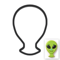 Alien Head Neck Cookie Cutter with Easy Push Design — main photo
