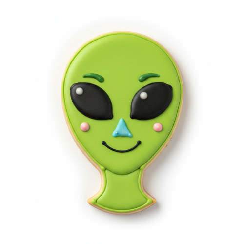 Alien Head Neck Cookie Cutter with Easy Push Design — photo 2