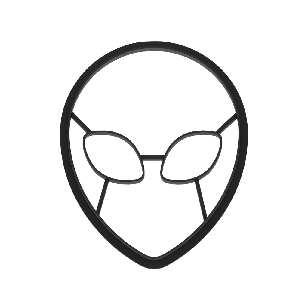 Alien Head With Eyes Cookie Cutter with Easy Push Design — photo 5