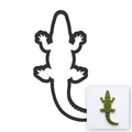 Alligator Cookie Cutter with Easy Push Design — main photo