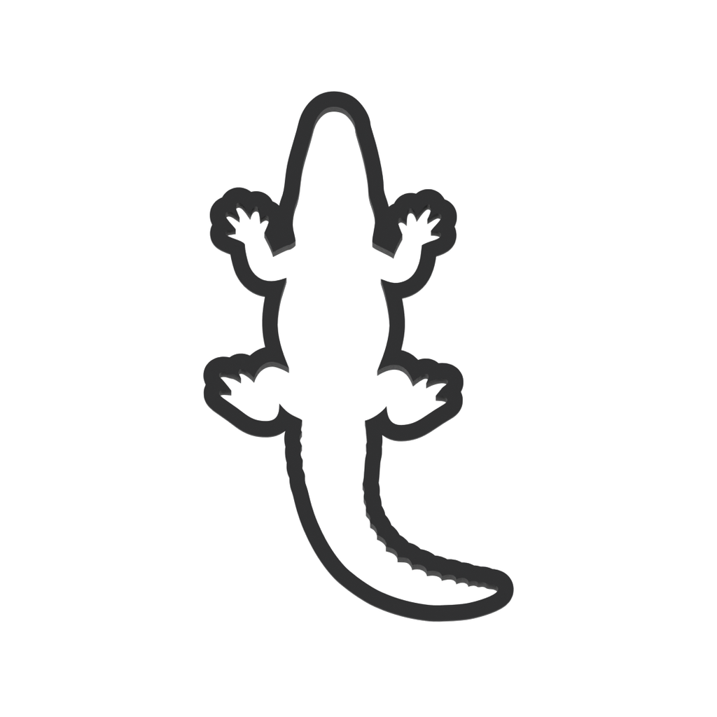Alligator Cookie Cutter with Easy Push Design — photo 3