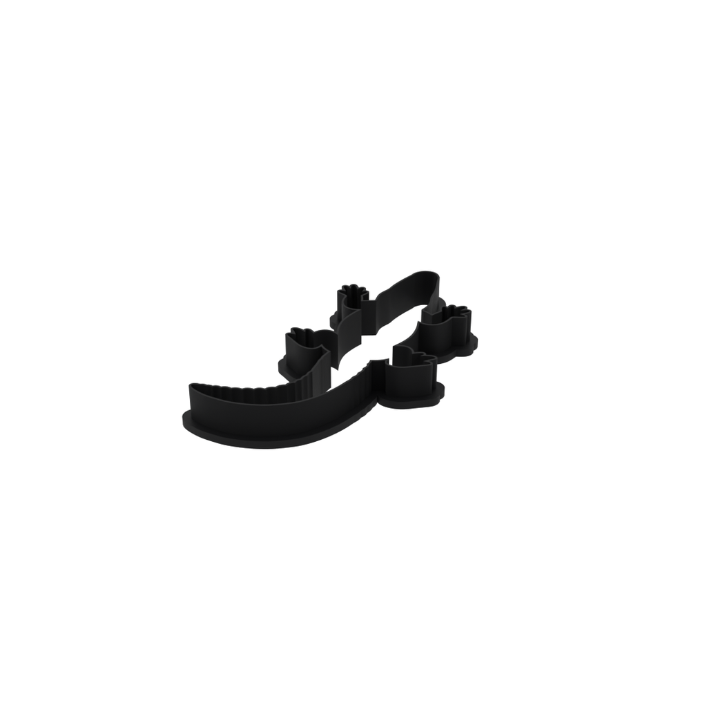 Alligator Cookie Cutter with Easy Push Design — photo 4