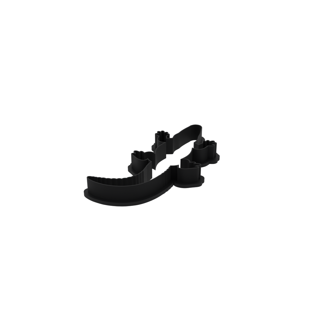 Alligator Cookie Cutter with Easy Push Design — photo 4