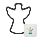 Angel Christmas Cookie Cutter with Easy Push Design — main photo