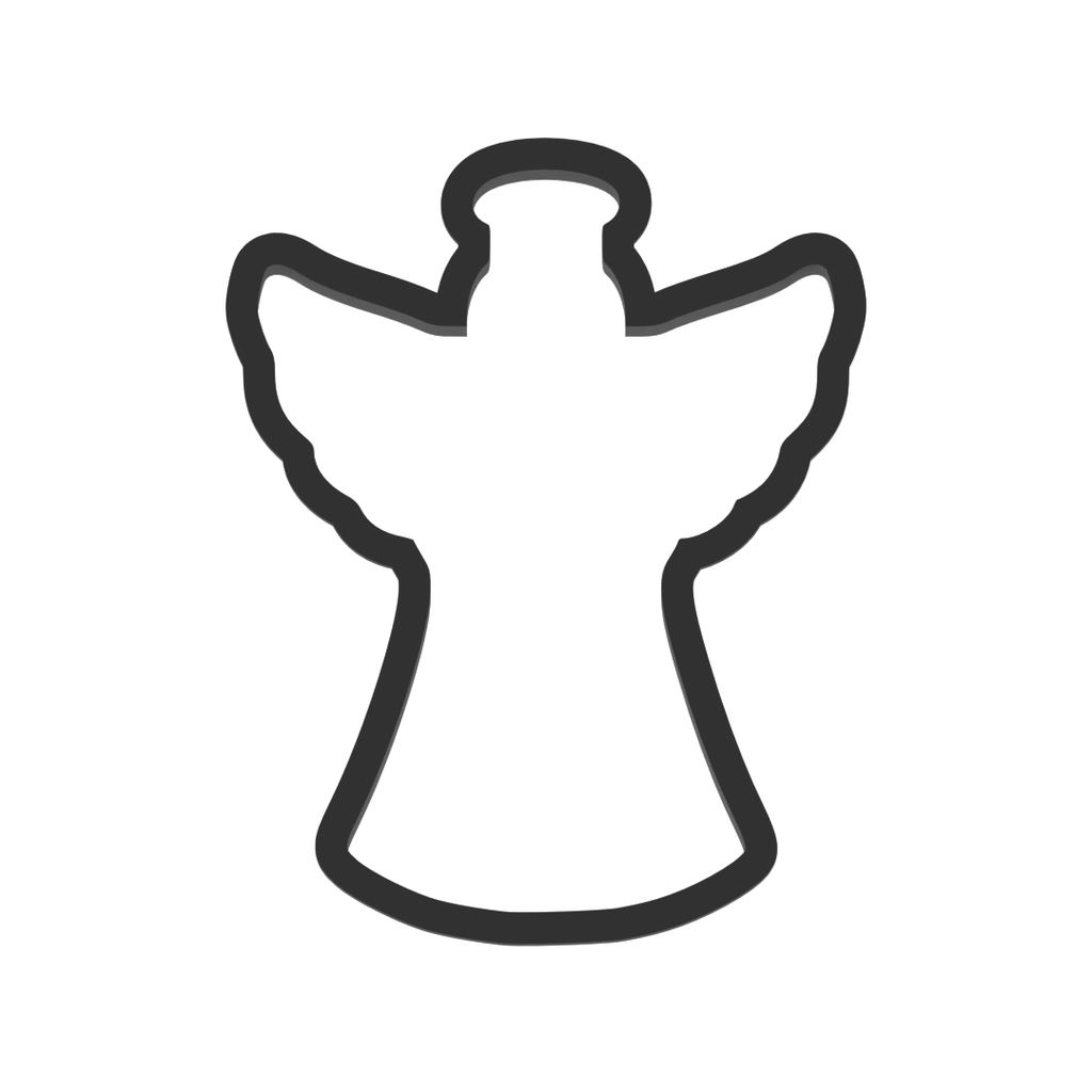 Angel Christmas Cookie Cutter with Easy Push Design — photo 3