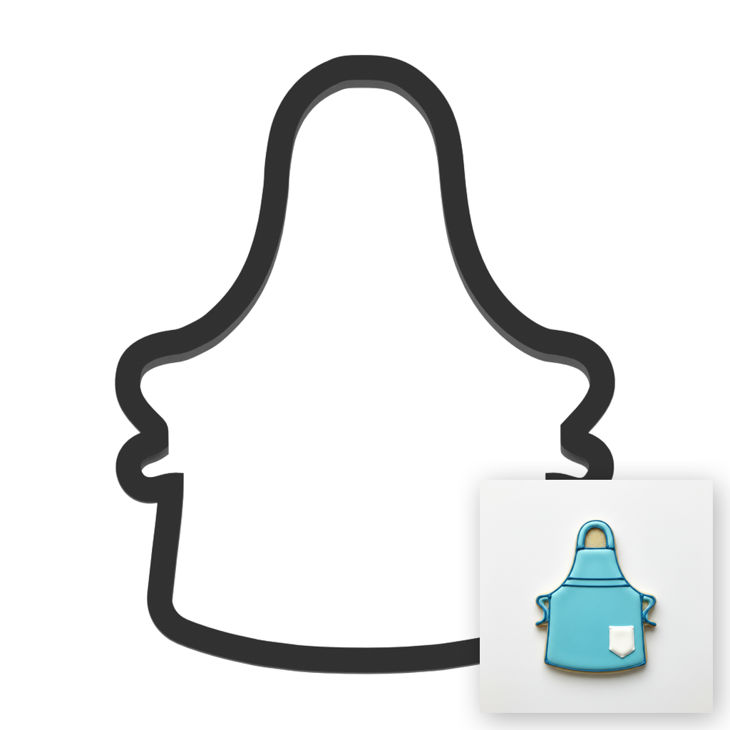 Apron Cookie Cutter with Easy Push Design — main photo