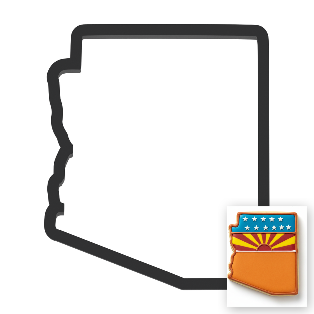 Arizona State Cookie Cutter with Easy Push Design — main photo