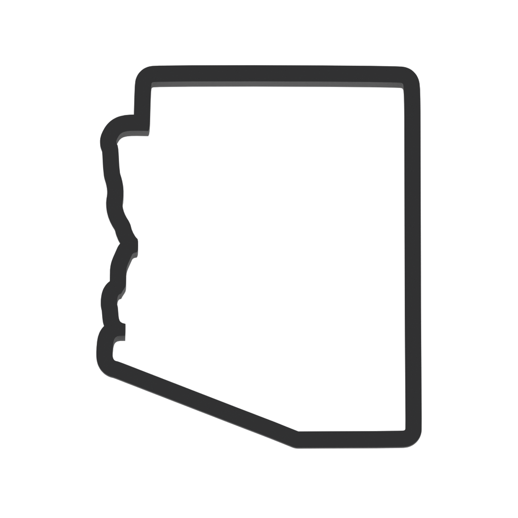 Arizona State Cookie Cutter with Easy Push Design — photo 3