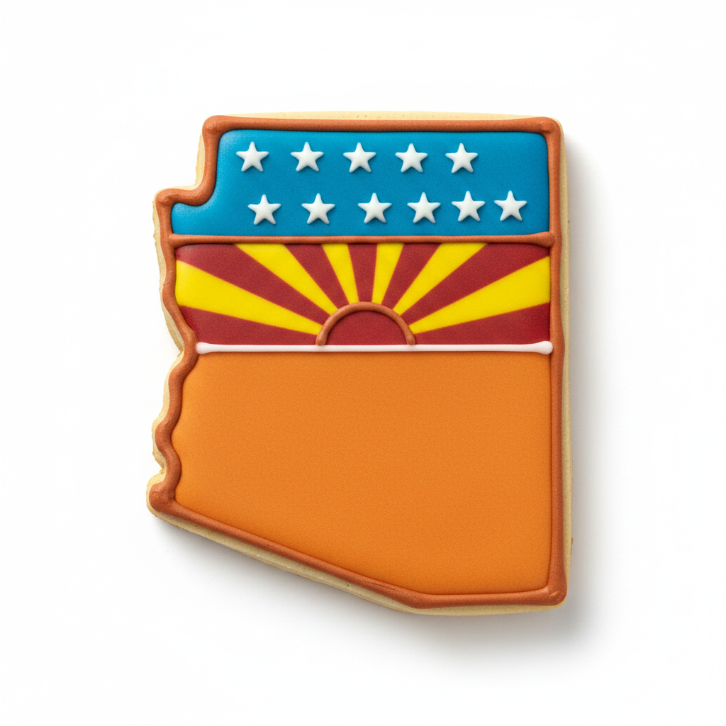 Arizona State Cookie Cutter with Easy Push Design — photo 2