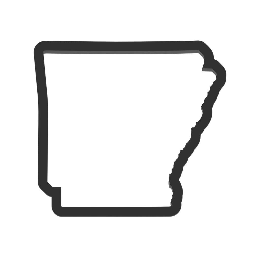 Arkansas State Cookie Cutter with Easy Push Design — photo 3