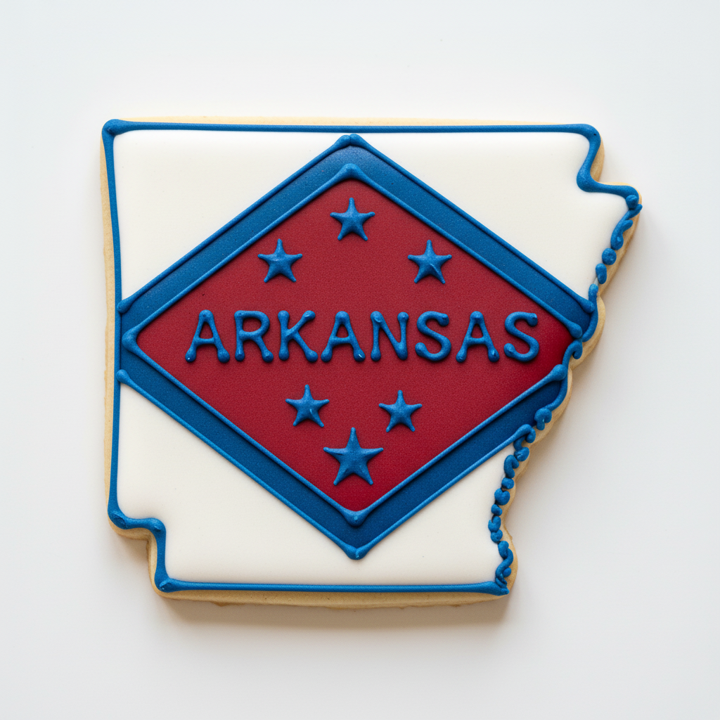 Arkansas State Cookie Cutter with Easy Push Design — photo 2