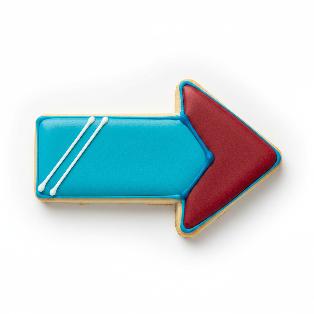 Arrow Cookie Cutter with Easy Push Design — photo 2