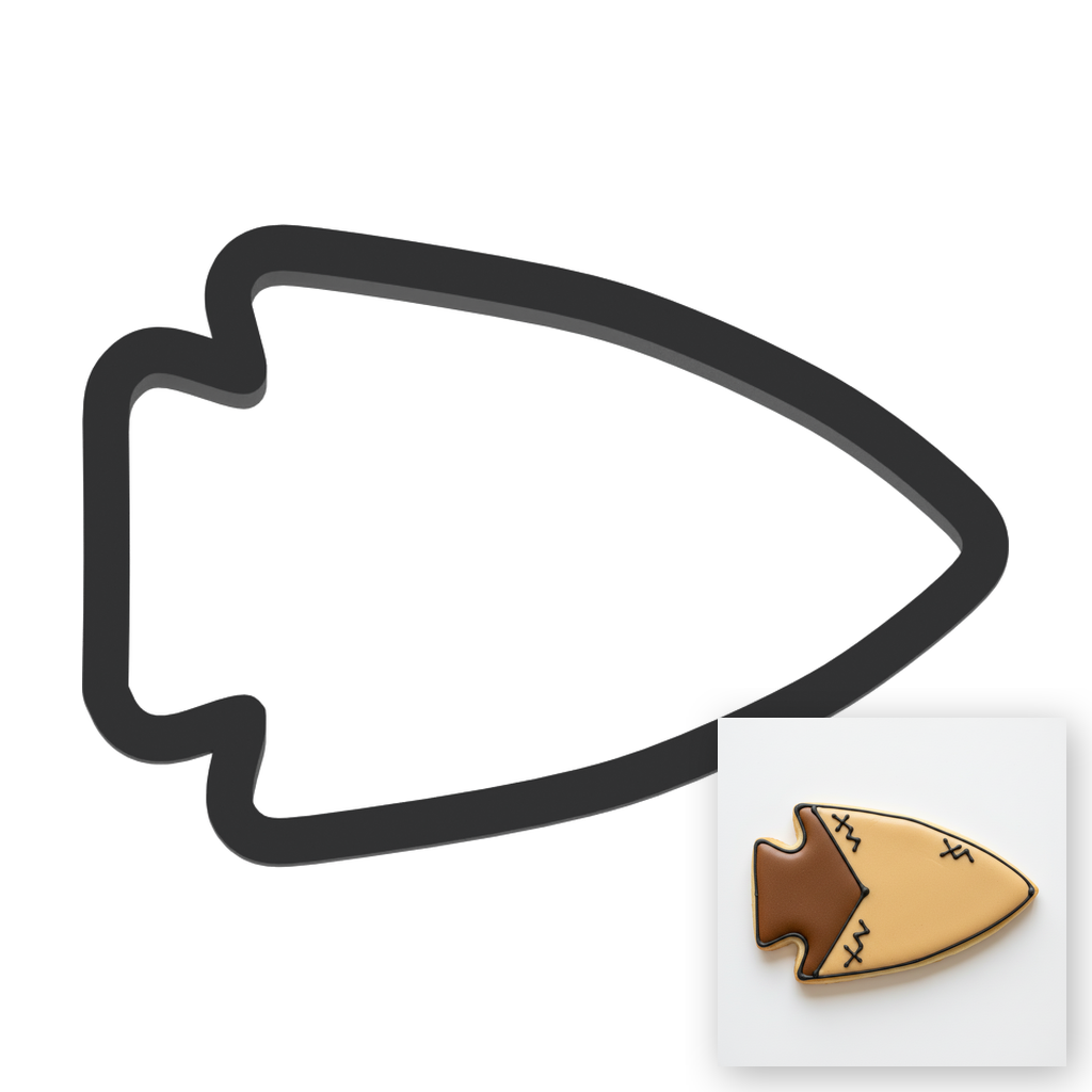 Arrowhead Cookie Cutter with Easy Push Design — main photo