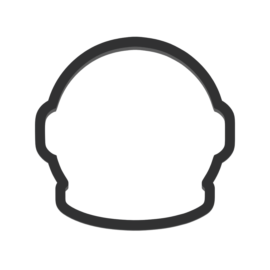 Astronaut Helmet Cookie Cutter with Easy Push Design — photo 3