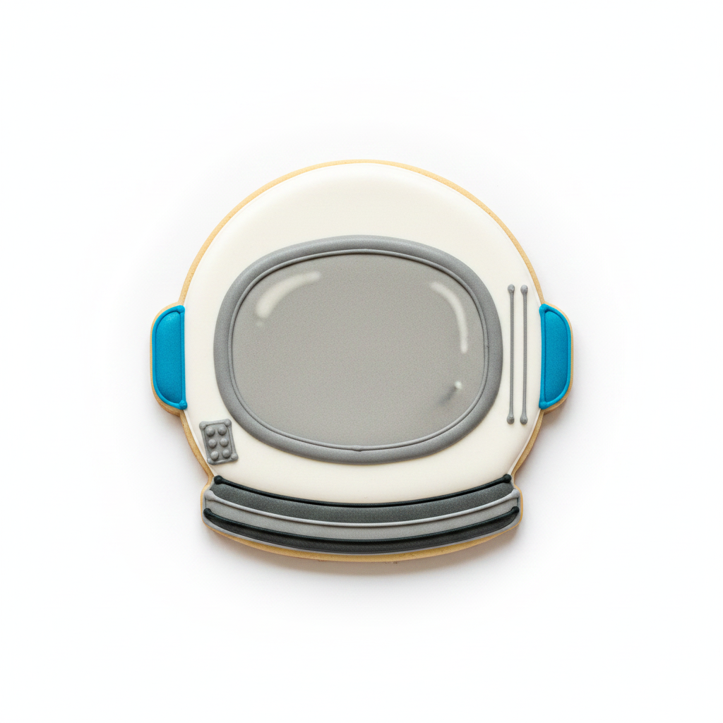 Astronaut Helmet Cookie Cutter with Easy Push Design — photo 2