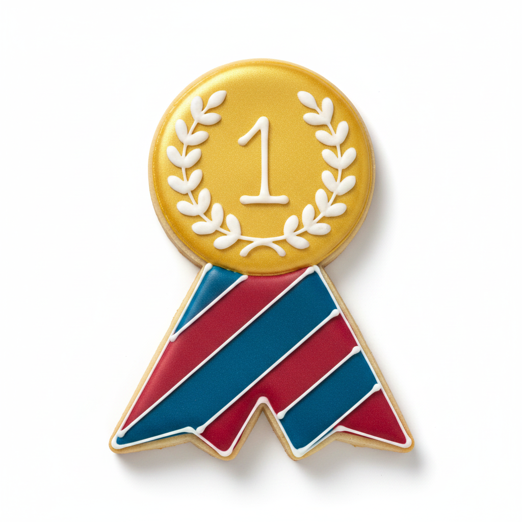 Award Medal Cookie Cutter with Easy Push Design — photo 2