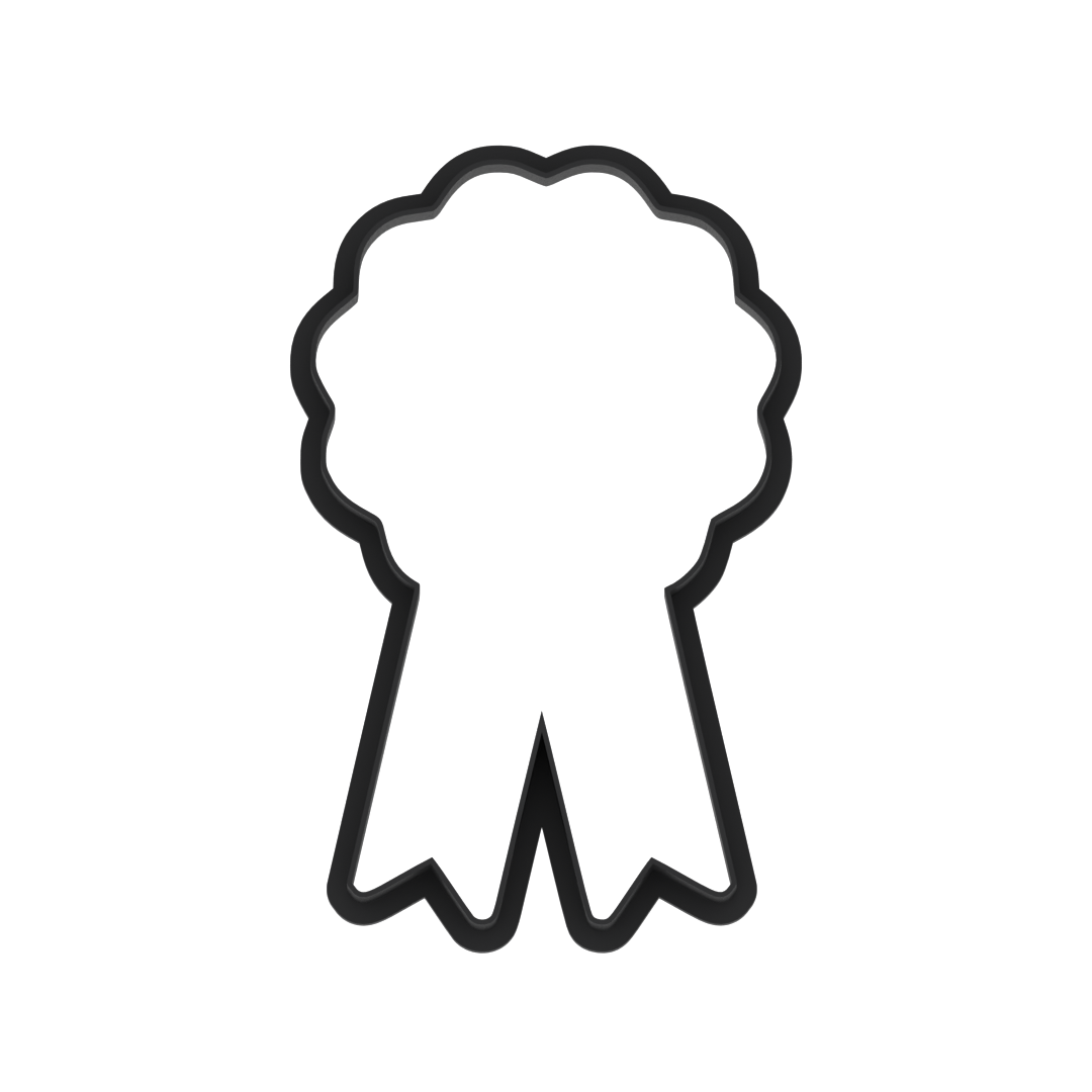 Award Ribbon Cookie Cutter with Easy Push Design — photo 6