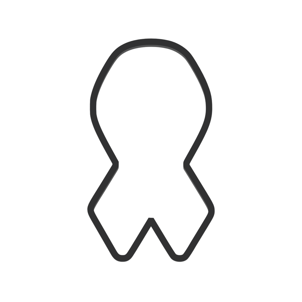 Awareness Ribbon Cookie Cutter with Easy Push Design — photo 3