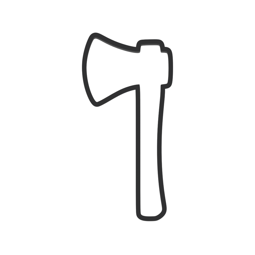 Axe Cookie Cutter with Easy Push Design — photo 3