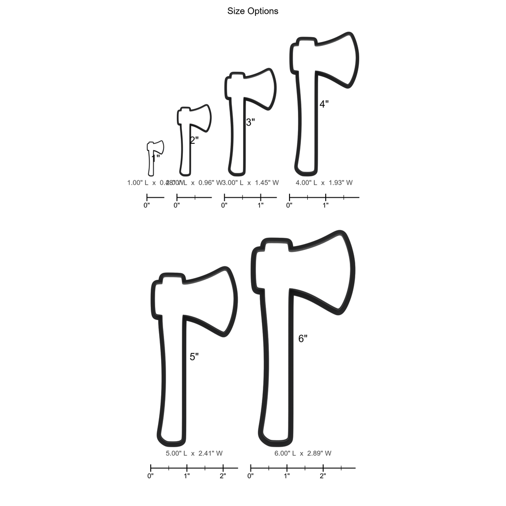 Axe Cookie Cutter with Easy Push Design — photo 5