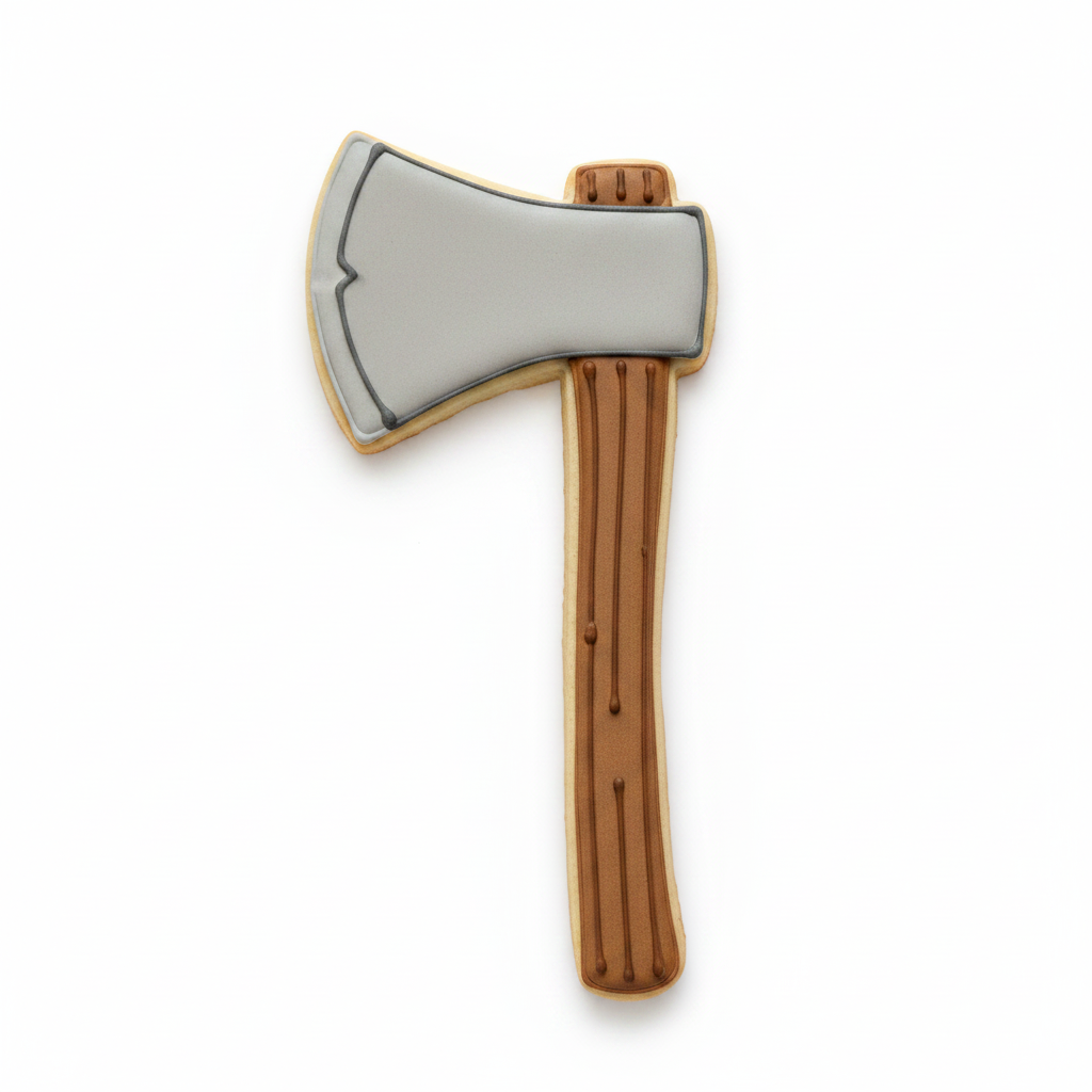 Axe Cookie Cutter with Easy Push Design — photo 2